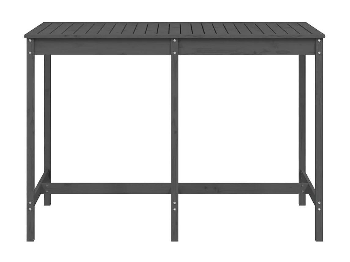 Mesa de jardim 159,5x82,5x110 madeira de pinho maciça cinzento PT954422