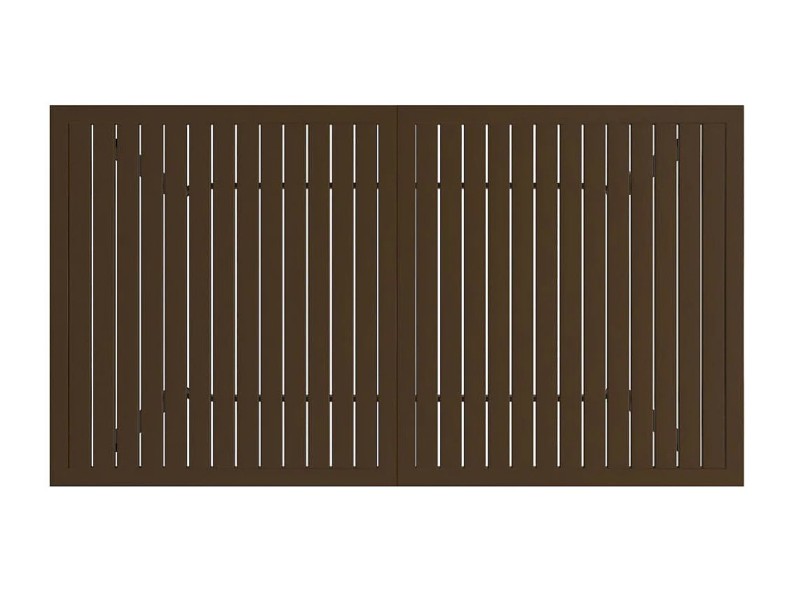 Table de jardin Marron 140x80x72 cm Acier GHR46604