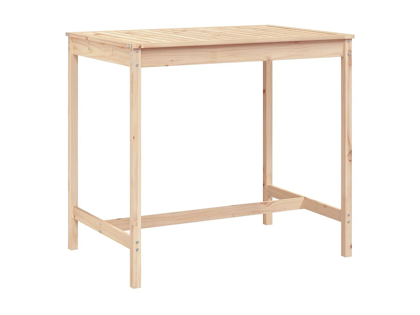 Table de jardin 121x82,5x110 cm bois massif de pin GHR18224
