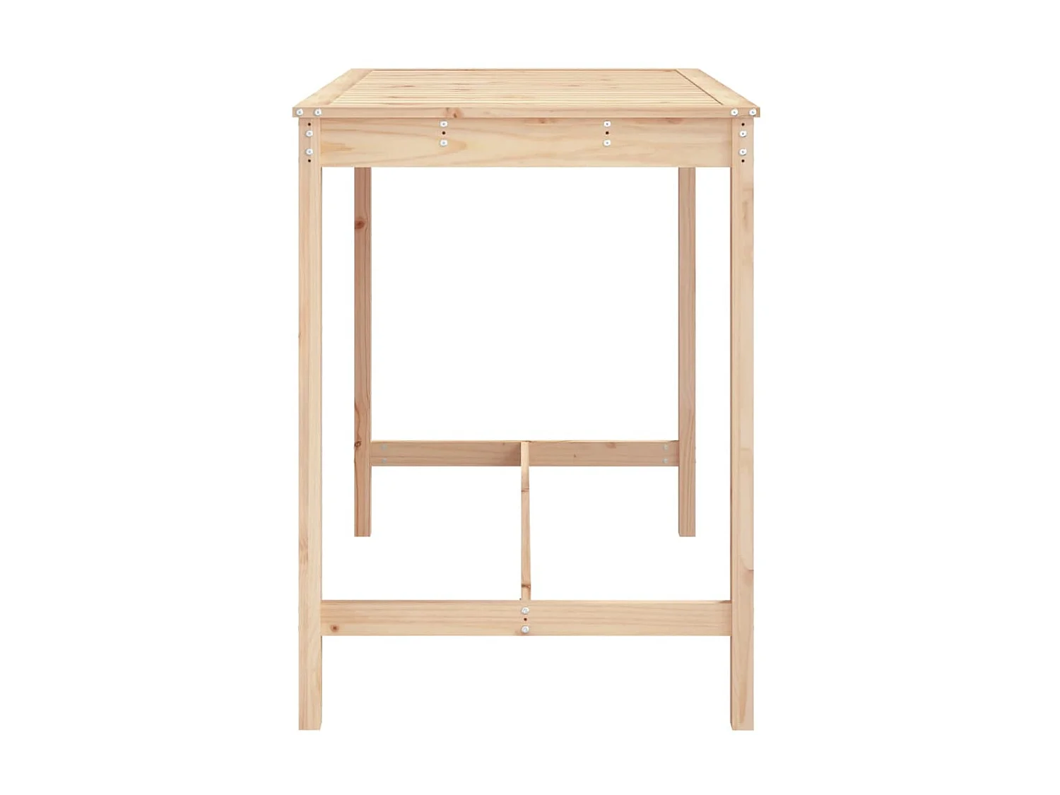 Table de jardin 121x82,5x110 cm bois massif de pin GHR18224