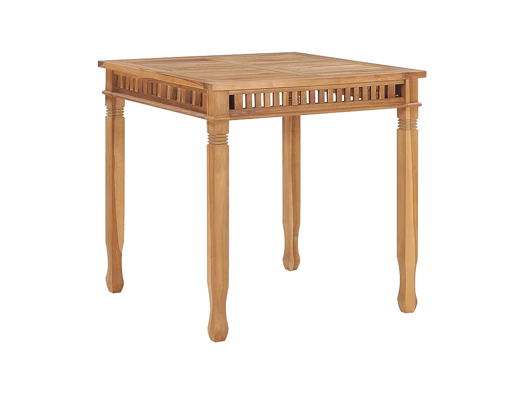 Table à manger de jardin 80x80x80 cm Bois de teck solide GHR66374