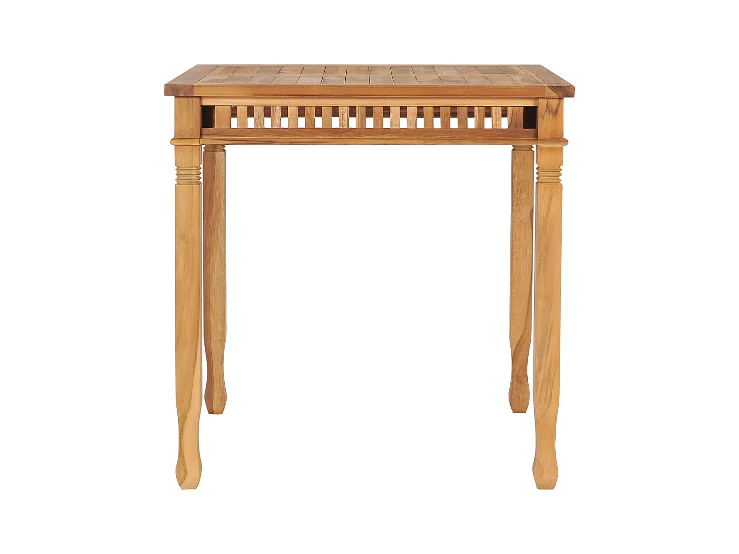 Table à manger de jardin 80x80x80 cm Bois de teck solide GHR66374