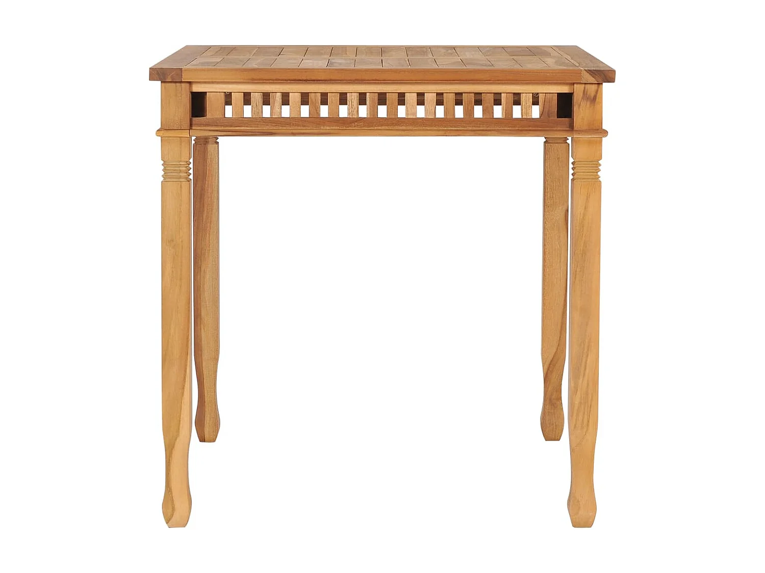 Table à manger de jardin 80x80x80 cm Bois de teck solide GHR66374