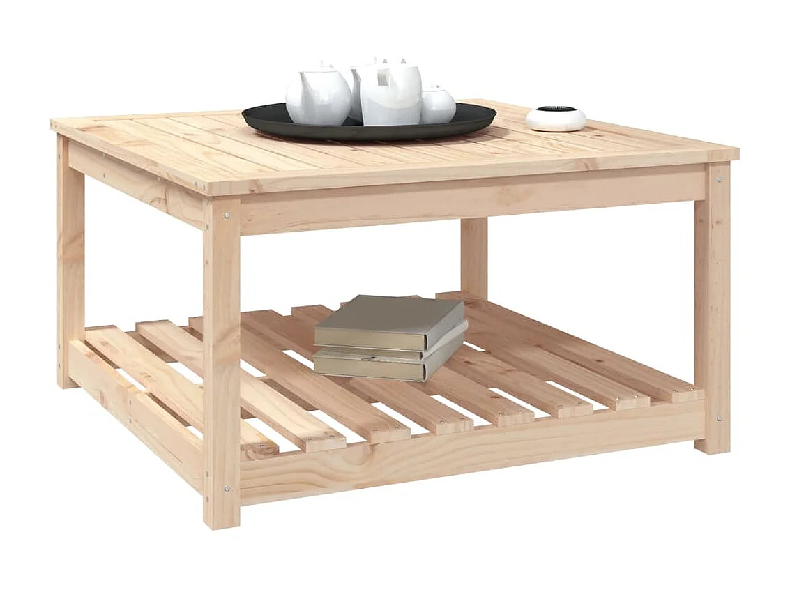 Table de jardin 82,5x82,5x45 cm bois massif de pin GHR95715