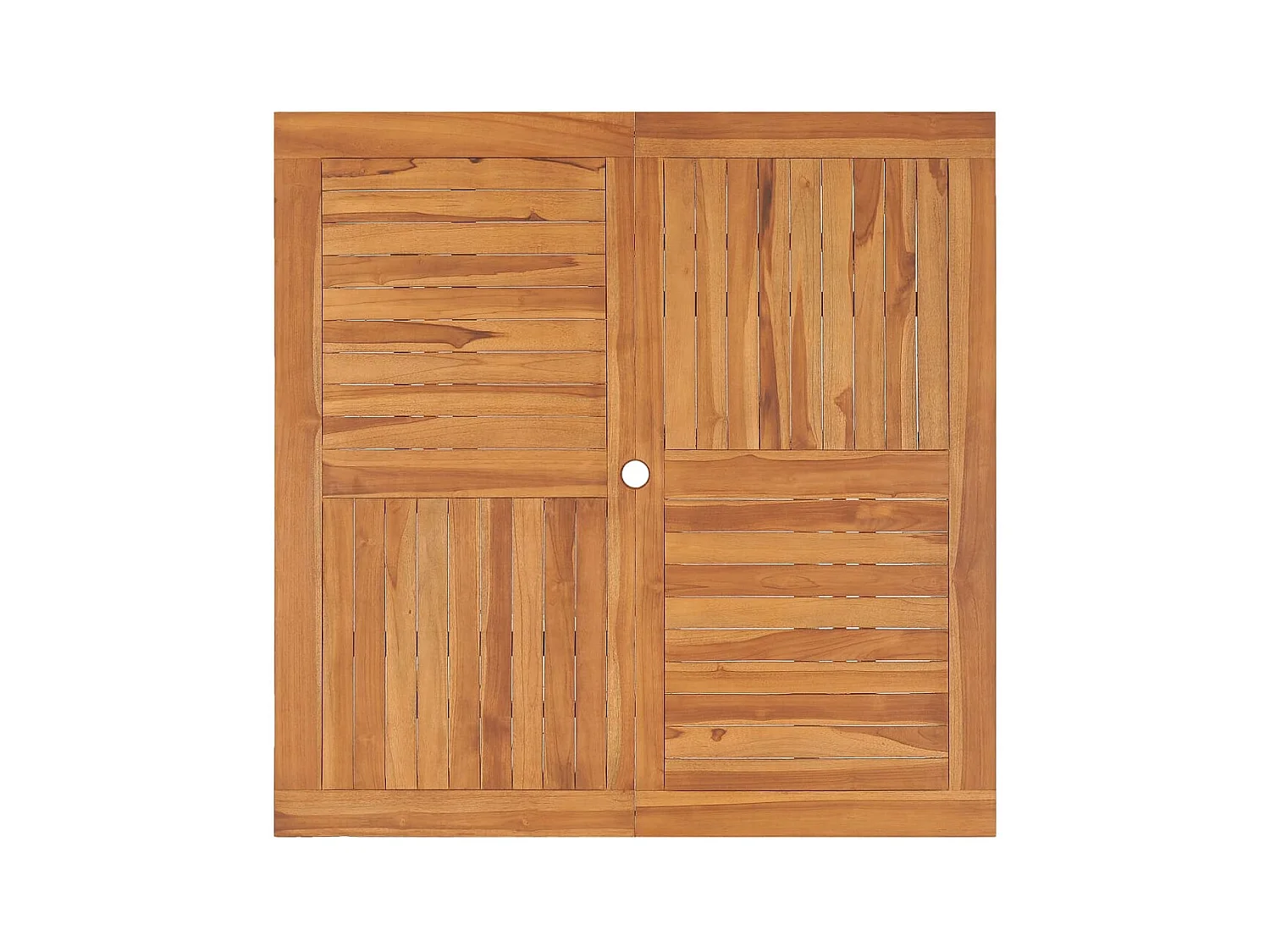Table à manger de jardin 110x110x75 cm Bois massif de teck GHR79766