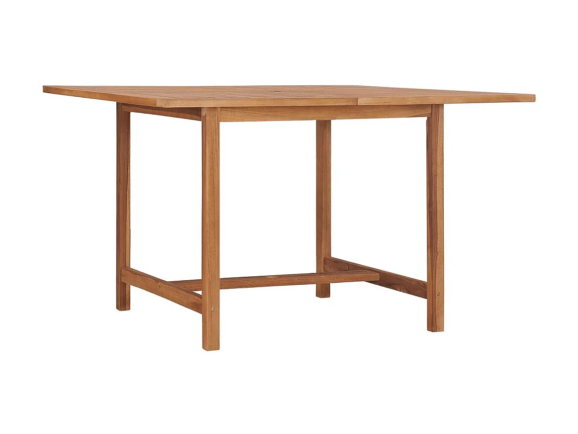Tuintafel 110x110x75 cm massief teakhout NL171420