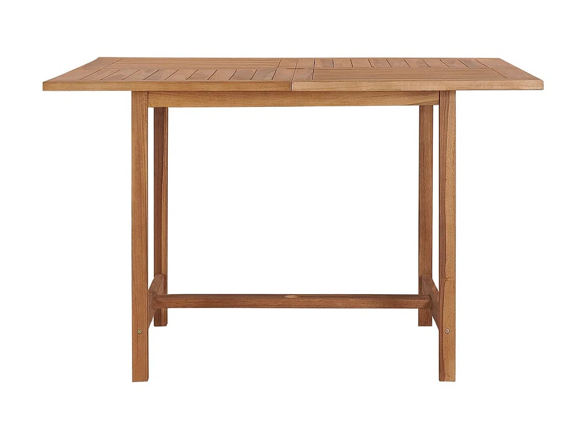 Tuintafel 110x110x75 cm massief teakhout NL171420