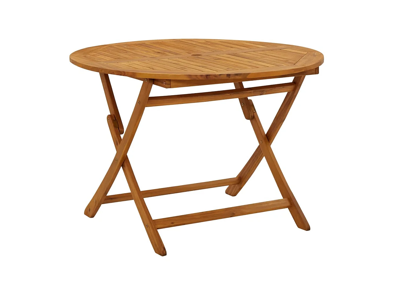 Table pliable de jardin 110 cm Bois d'acacia massif GHR63449