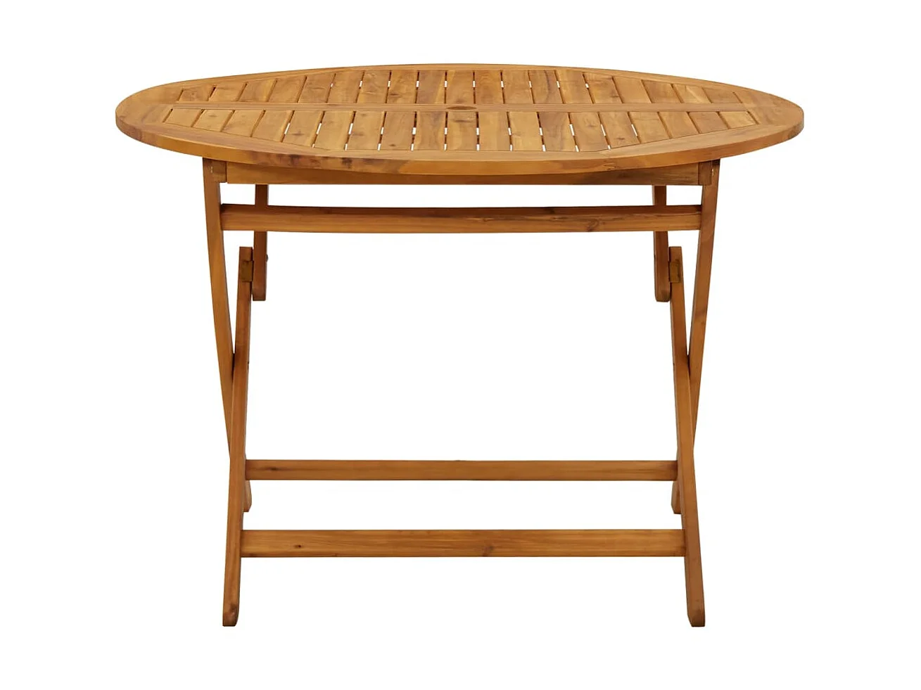 Table pliable de jardin 110 cm Bois d'acacia massif GHR63449