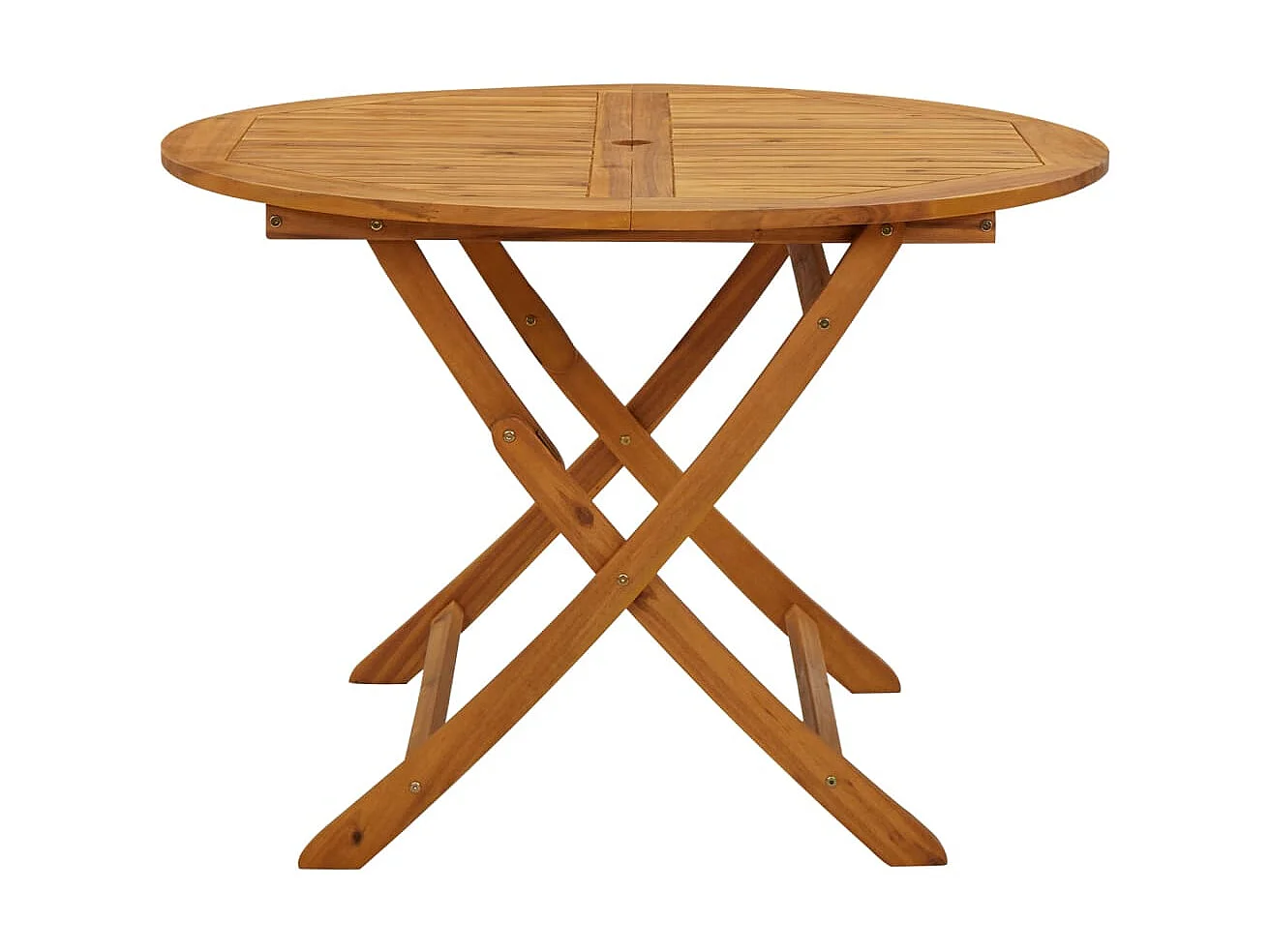 Table pliable de jardin 110 cm Bois d'acacia massif GHR63449