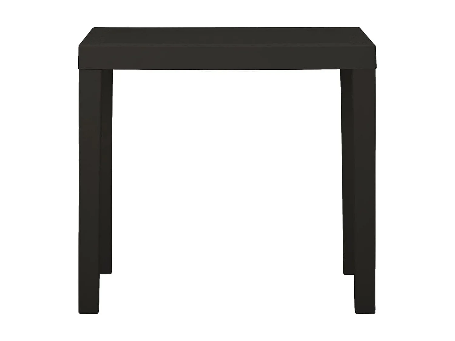 Table de jardin Anthracite 79x65x72 cm Plastique GHR99369
