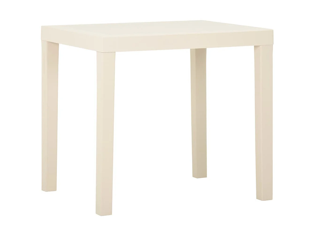 Table de jardin Blanc 79x65x72 cm Plastique GHR97992