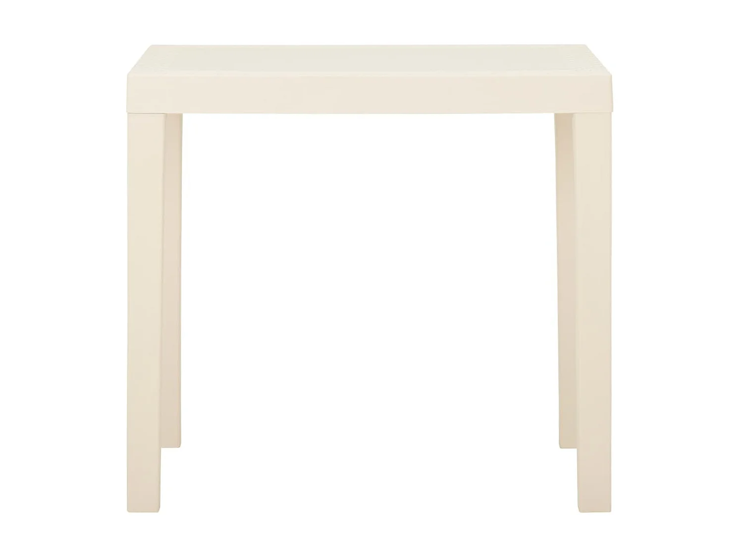 Tuintafel 79x65x72 cm kunststof wit NL961516