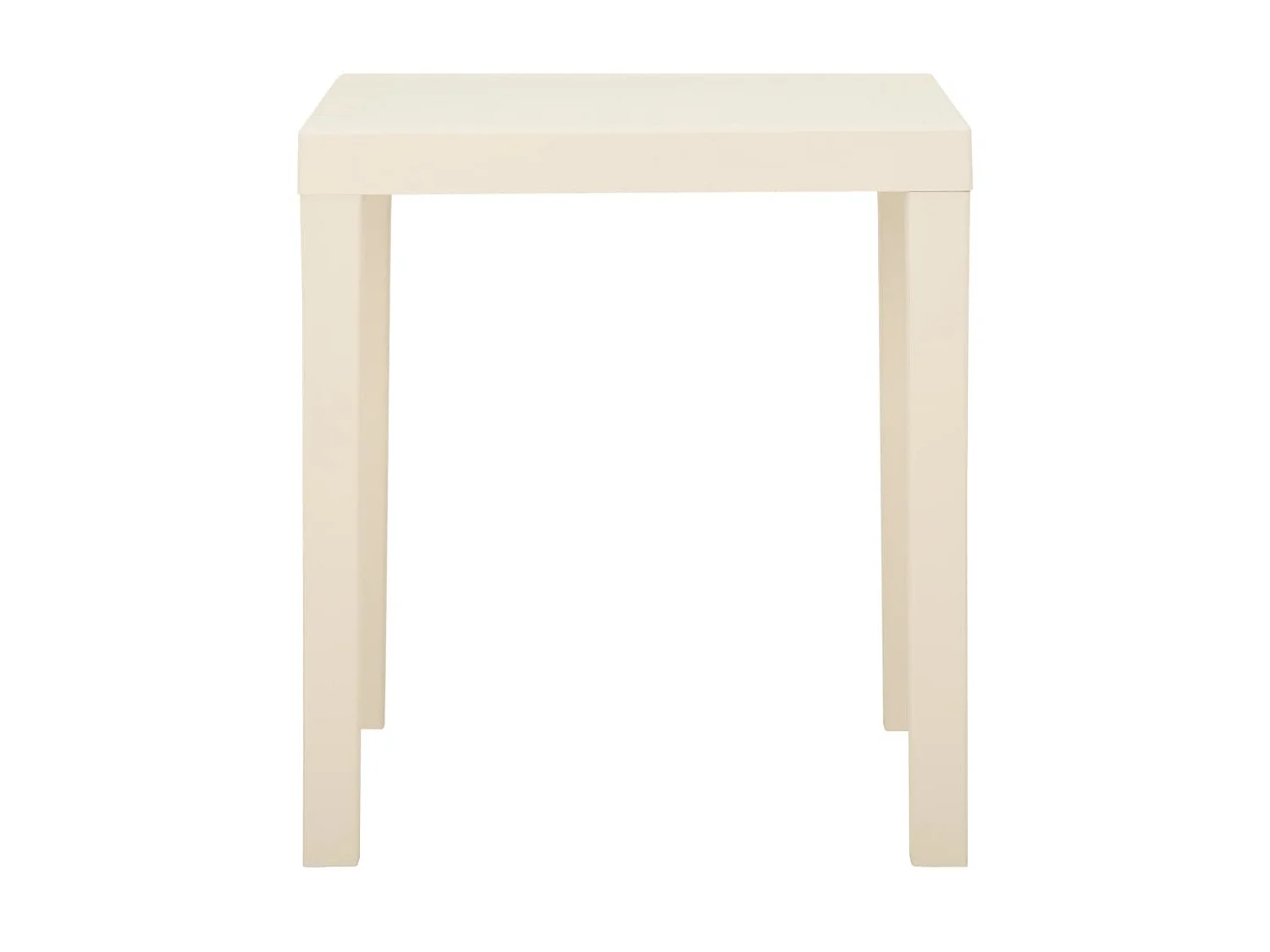 Tuintafel 79x65x72 cm kunststof wit NL961516