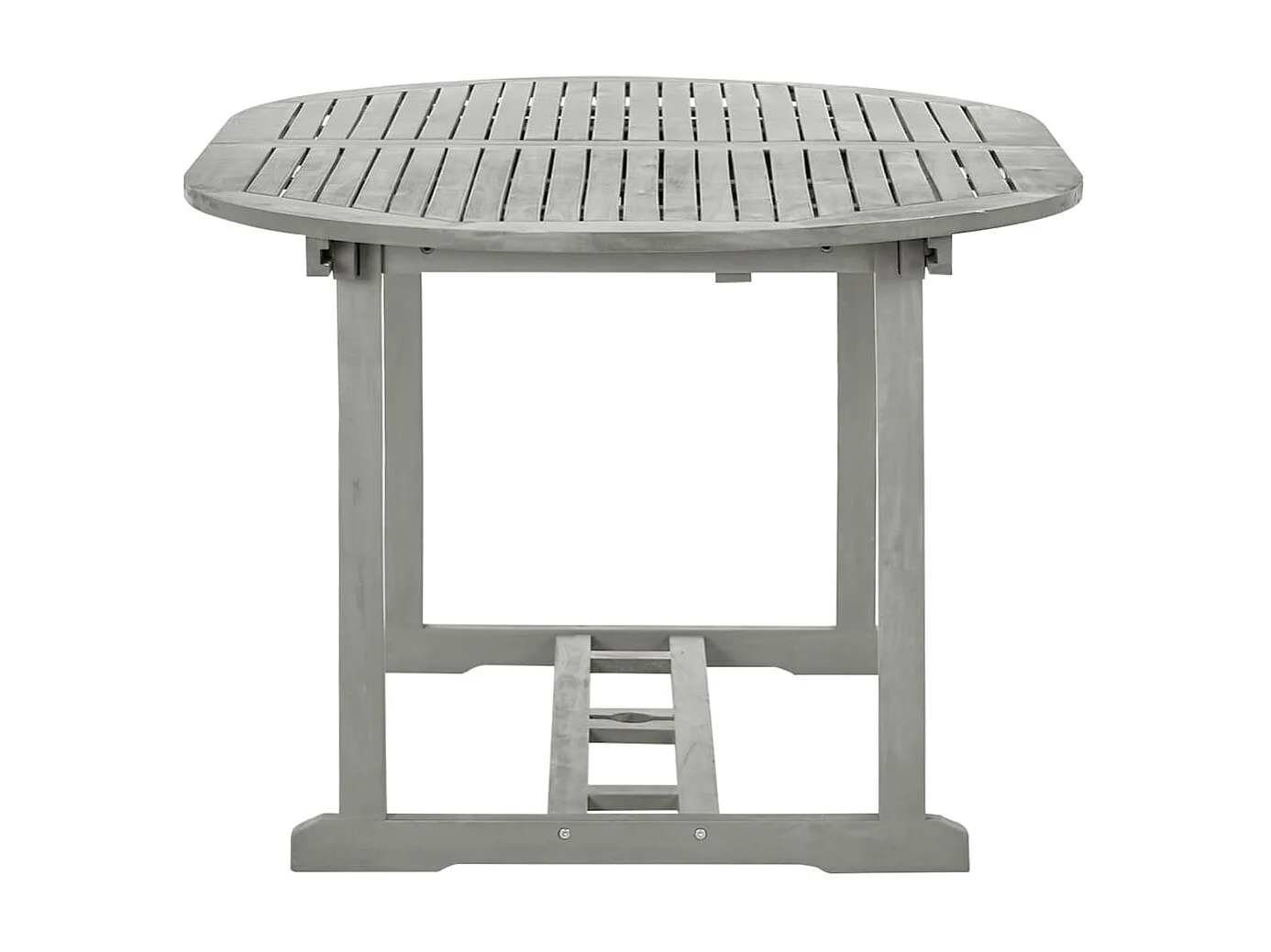 Table de jardin Gris 200x100x75 cm Bois d'acacia massif GHR15113