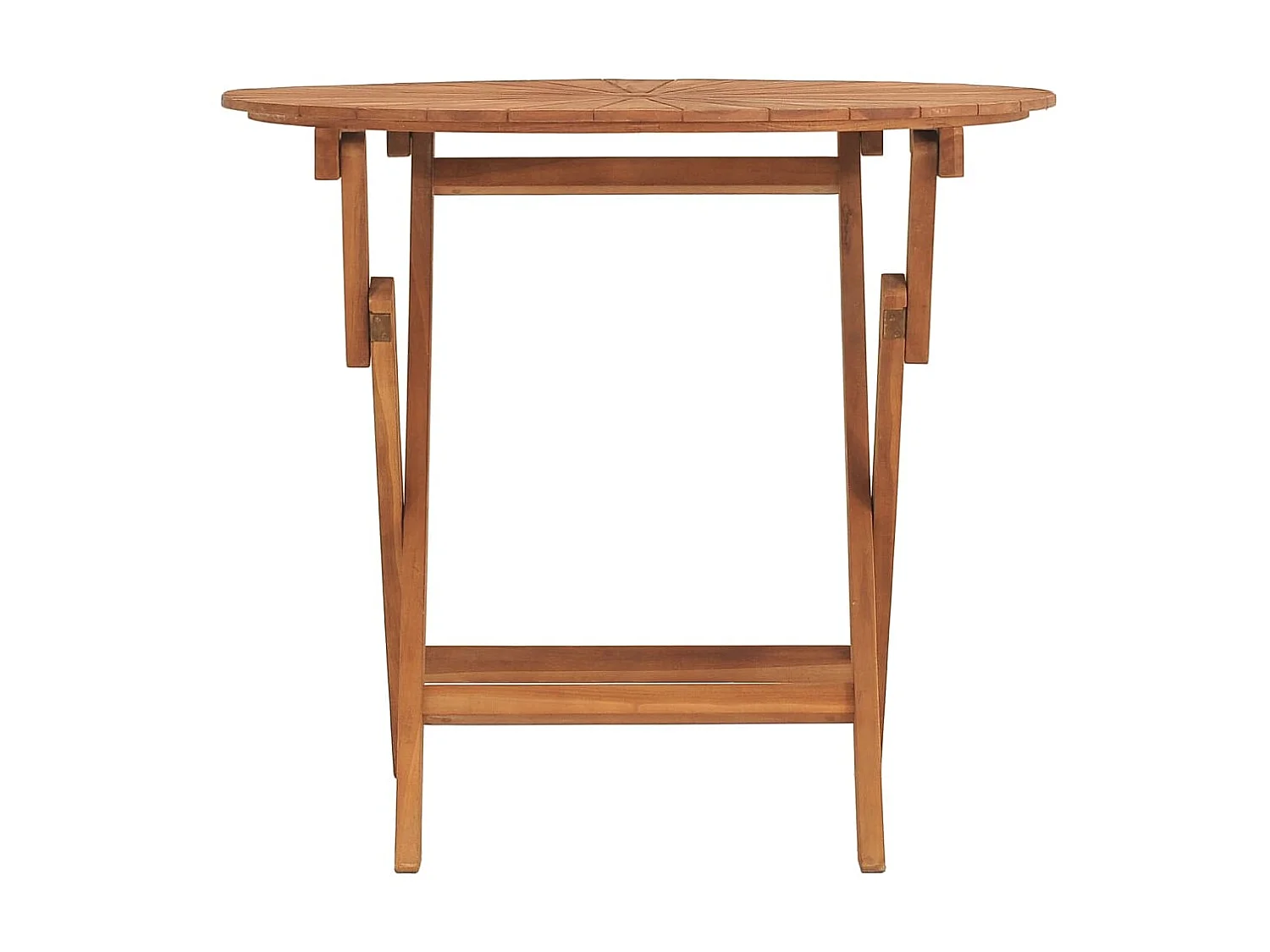 Tuintafel inklapbaar Ø 85x75 cm massief teakhout NL705197