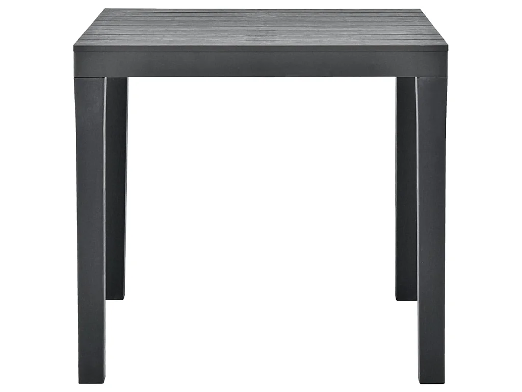 Table de jardin Anthracite 78x78x72 cm Plastique GHR27497