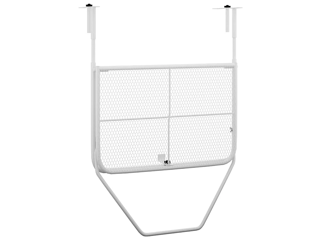 Mesa para varanda 60x40 cm aço branco PT414049