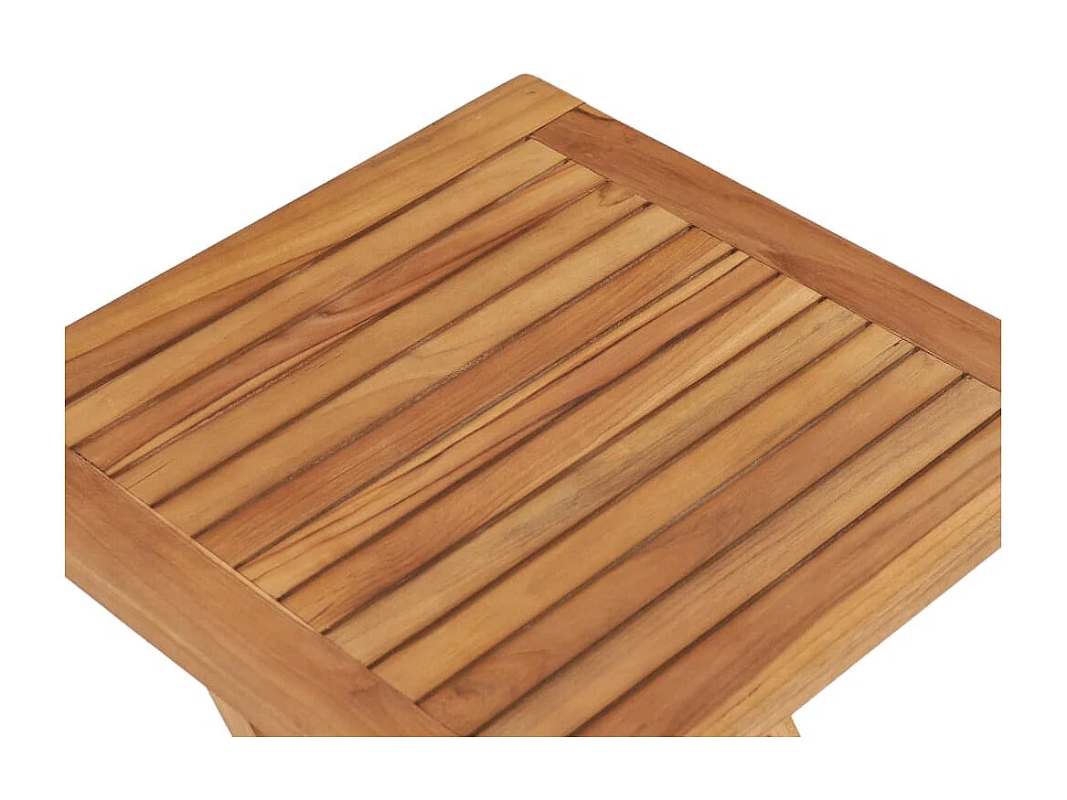 Table pliable de jardin 45x45x45 cm Bois de teck solide GHR55466