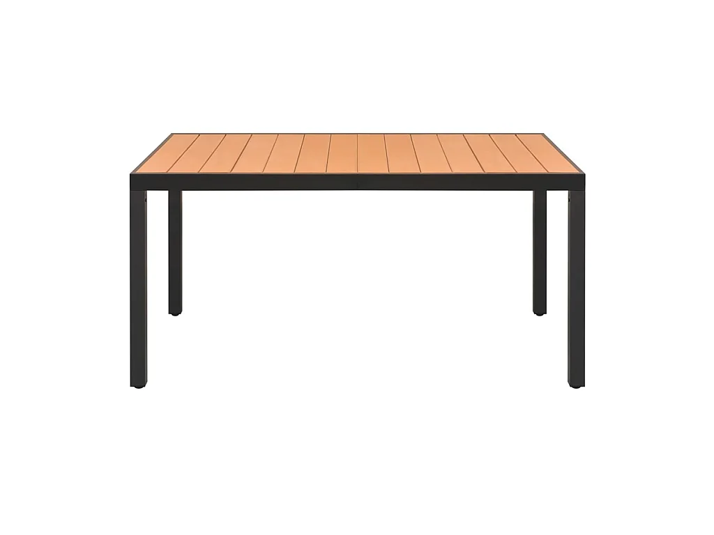 Table de jardin Marron 150 x 90 x 74 cm Aluminium et WPC GHR51139