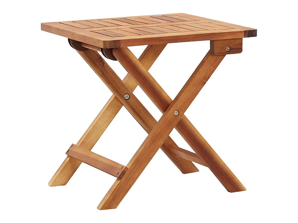 Table pliable de jardin 40x40x40 cm Bois d'acacia massif GHR65746