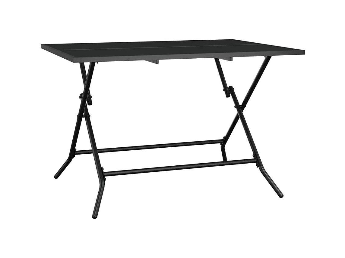 Mesa de jardim dobrável 110x80x72 cm malha de aço antracite PT830941