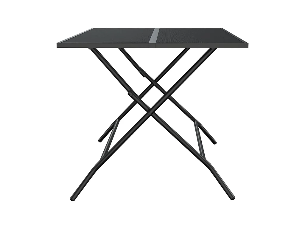 Mesa de jardim dobrável 110x80x72 cm malha de aço antracite PT830941