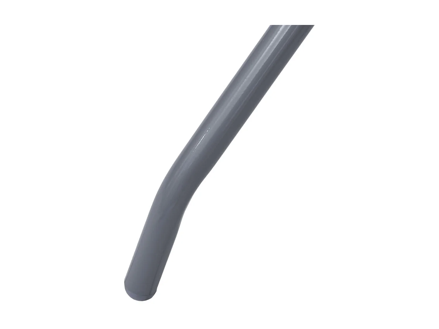 Mesa de comedor de jardín acero y vidrio gris claro 80 cm KOW93125