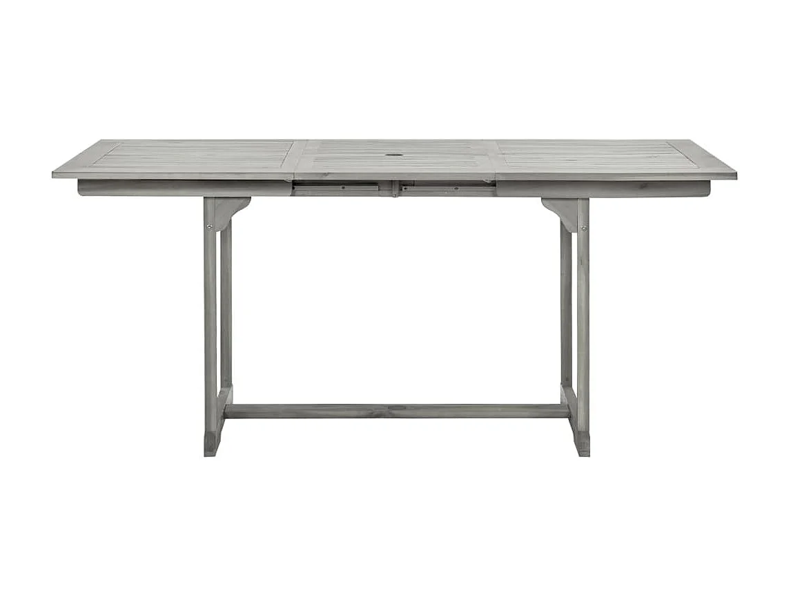 Mesa de jantar p/ jardim (120-170)x80x75 cm acácia maciça PT103984
