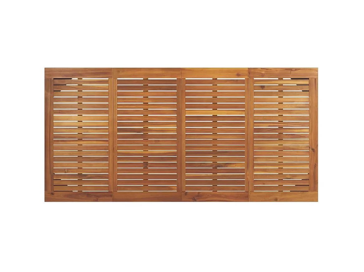 Table de jardin avec pieds épingle à cheveux 180x90x75 acacia GHR62266