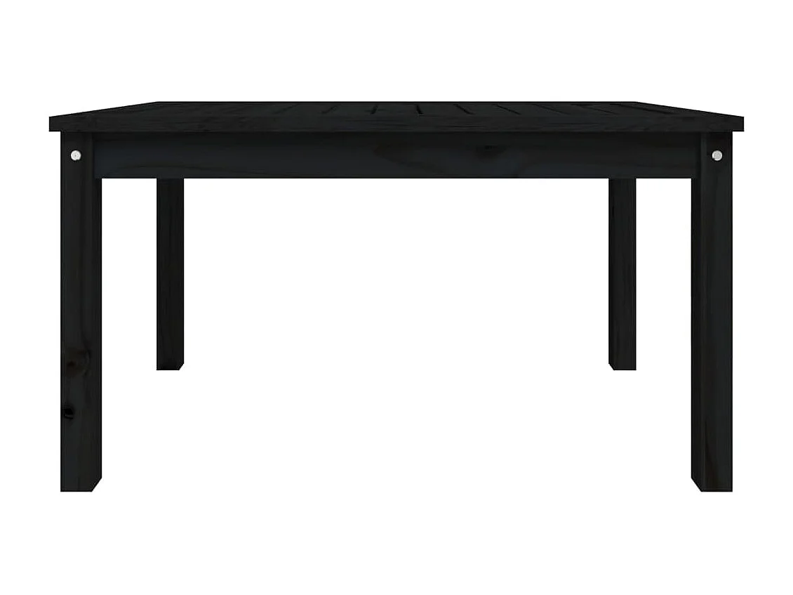 Table de jardin noir 82,5x50,5x45 cm bois massif de pin GHR81537