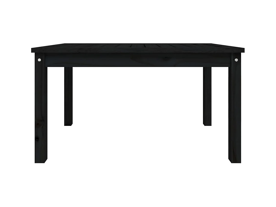 Table de jardin noir 82,5x50,5x45 cm bois massif de pin GHR81537