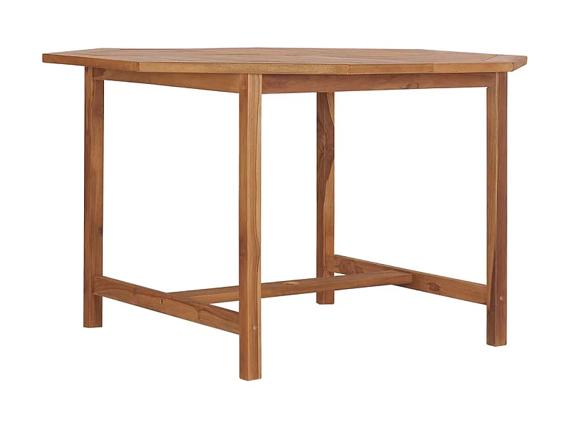 Mesa de jantar p/ jardim 110x110x75 cm madeira de teca maciça PT759299