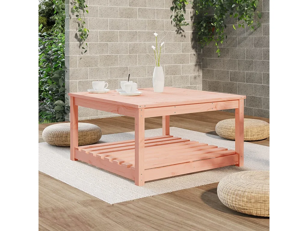 Table de jardin 82,5x82,5x45 cm bois massif de douglas GHR16743