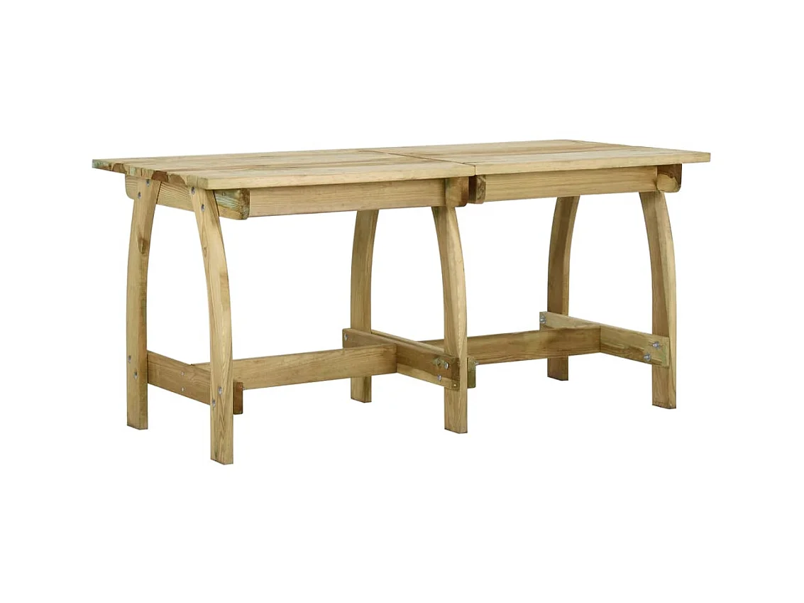 Table de jardin 160x74x75 cm Bois de pin imprégné GHR58452