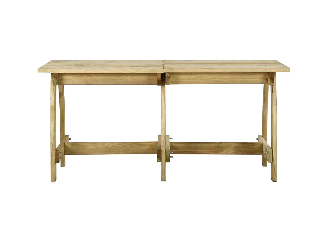 Table de jardin 160x74x75 cm Bois de pin imprégné GHR58452