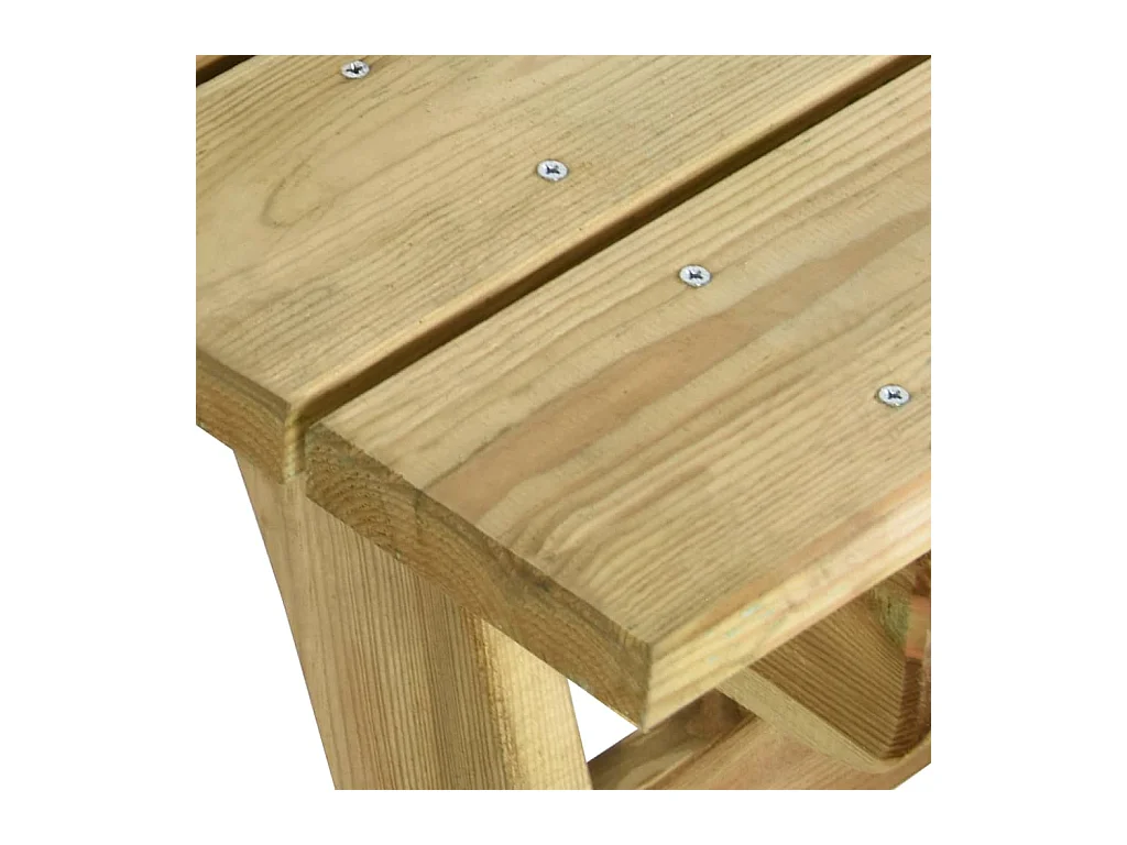 Table de jardin 160x74x75 cm Bois de pin imprégné GHR58452