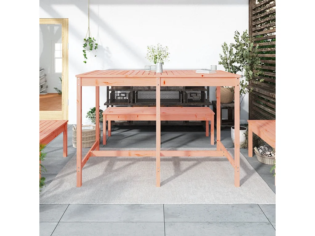 Table de jardin 159,5x82,5x110 cm bois massif de douglas GHR26693