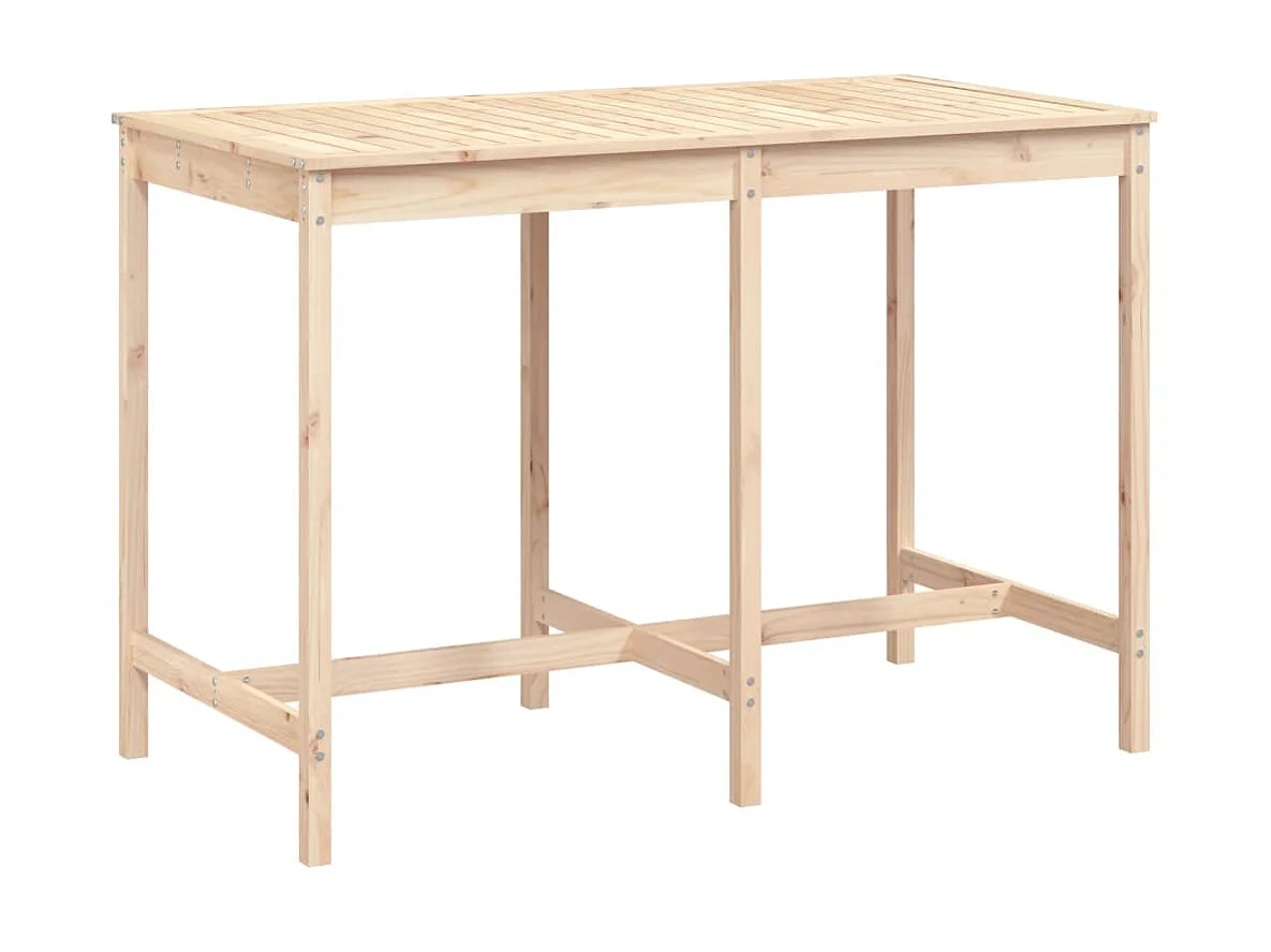 Table de jardin 159,5x82,5x110 cm bois massif de pin GHR30592