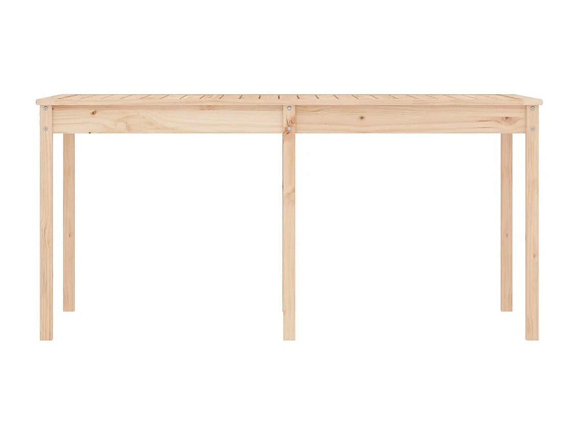 Table de jardin 159,5x82,5x76 cm bois massif de pin GHR90013