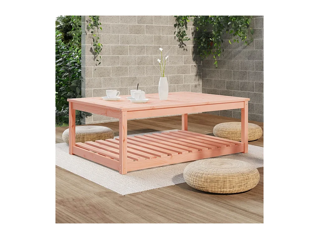 Table de jardin 121x82,5x45 cm bois massif de douglas GHR70410