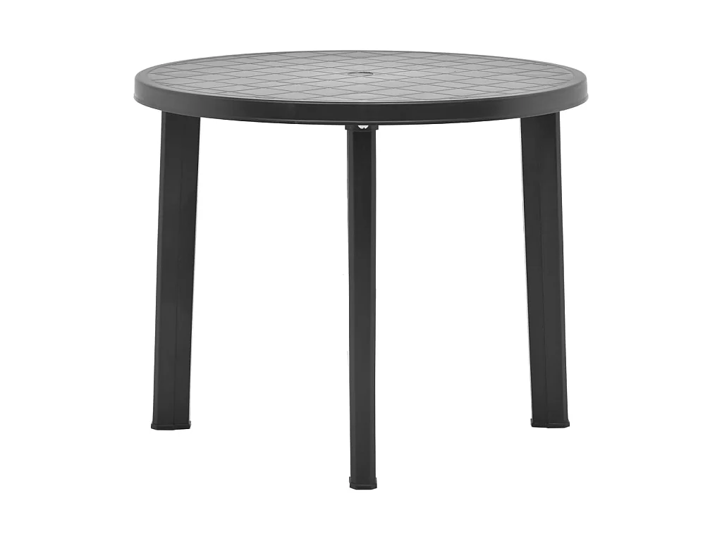 Table de jardin Anthracite 89 cm Plastique GHR71529