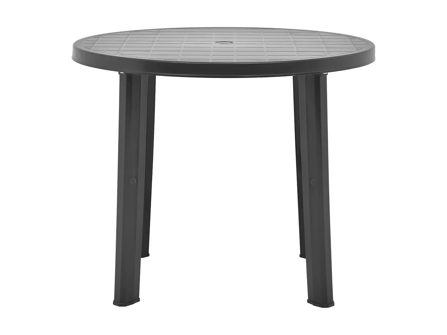 Table de jardin Anthracite 89 cm Plastique GHR71529