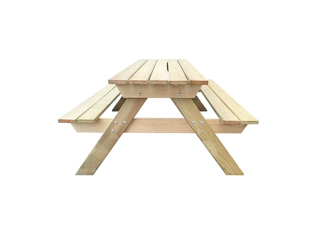 Table de pique-nique 150 x 135 x 71,5 cm Bois GHR21557
