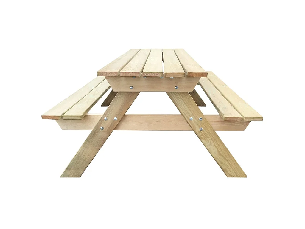 Picknicktafel 150x135x71,5 cm hout NL830492