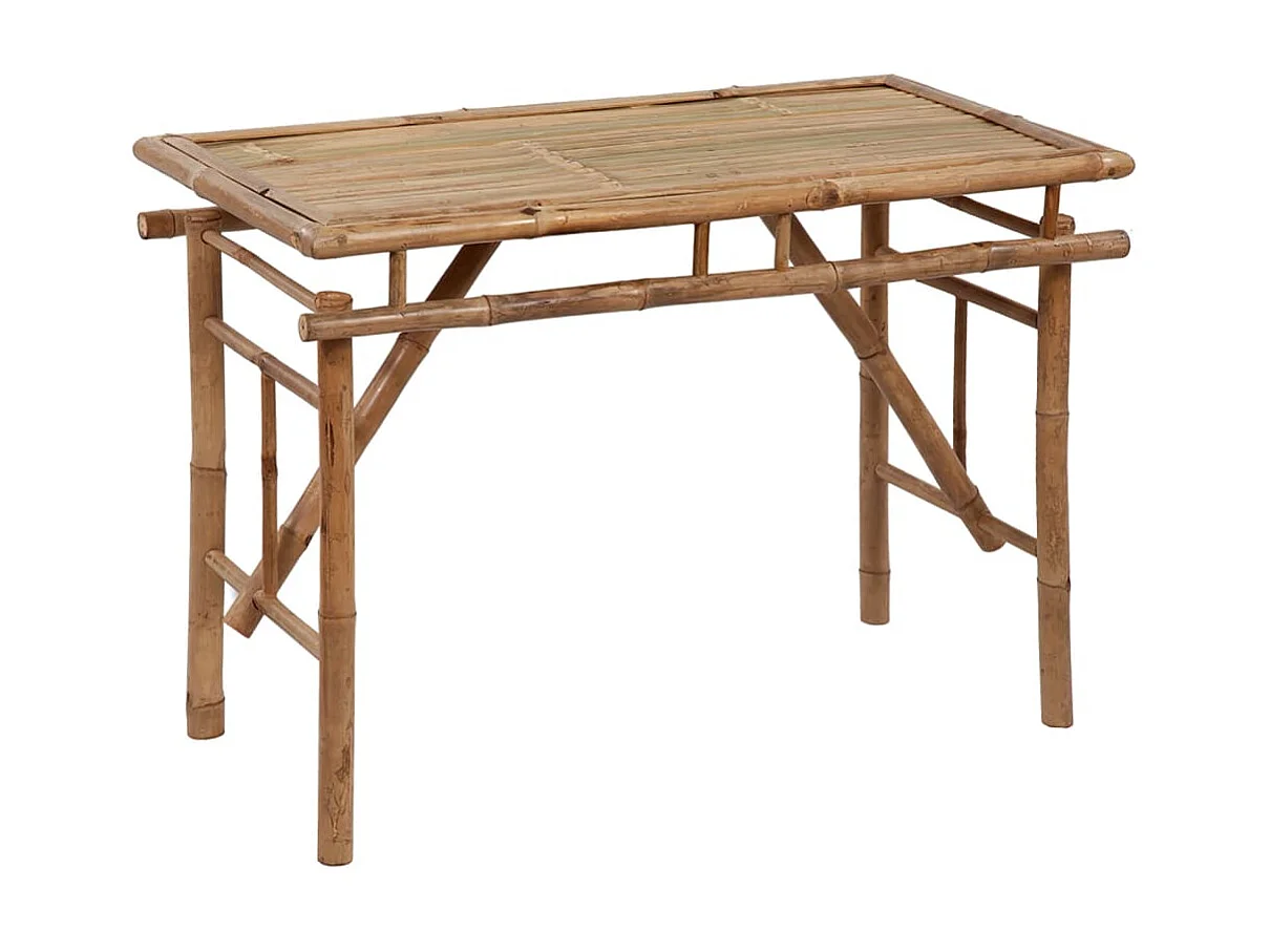Mesa plegable de jardín de bambú 115x50x75 cm KOW50291