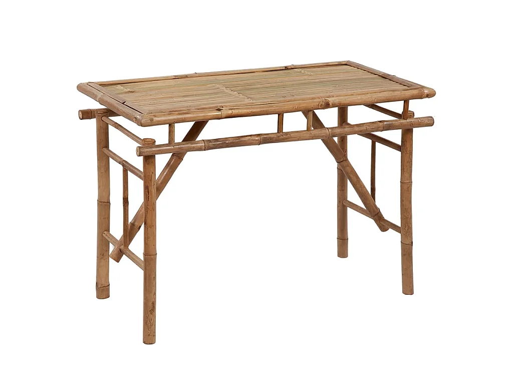 Table de jardin pliable 115x50x75 cm Bambou GHR12691