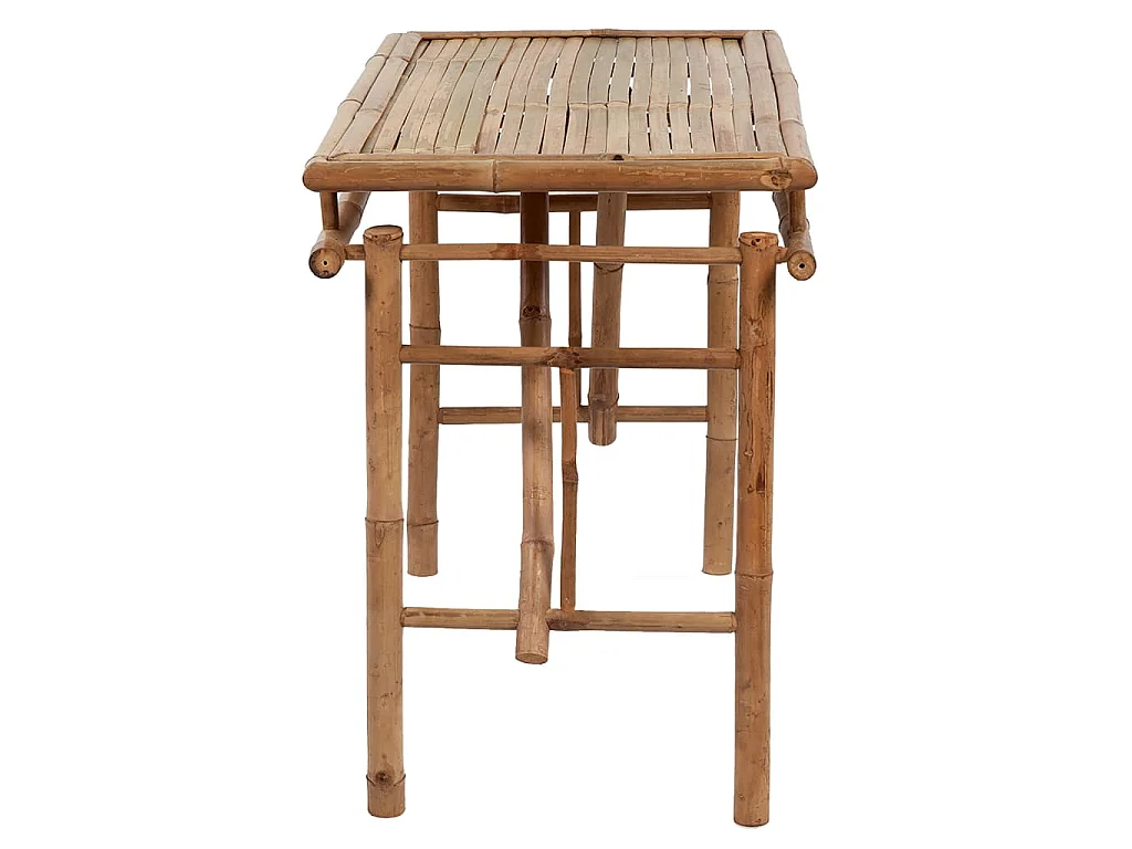 Table de jardin pliable 115x50x75 cm Bambou GHR12691