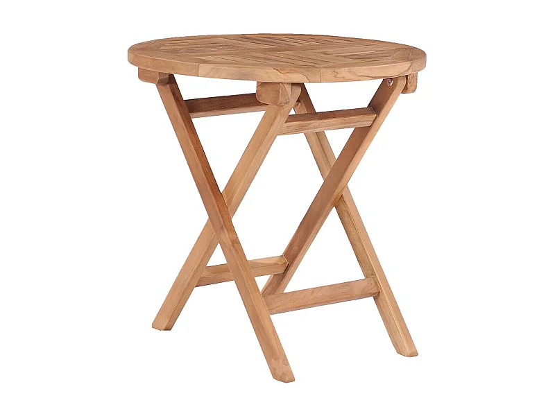 Mesa de comedor de jardín plegable madera maciza de teca 45 cm KOW92353