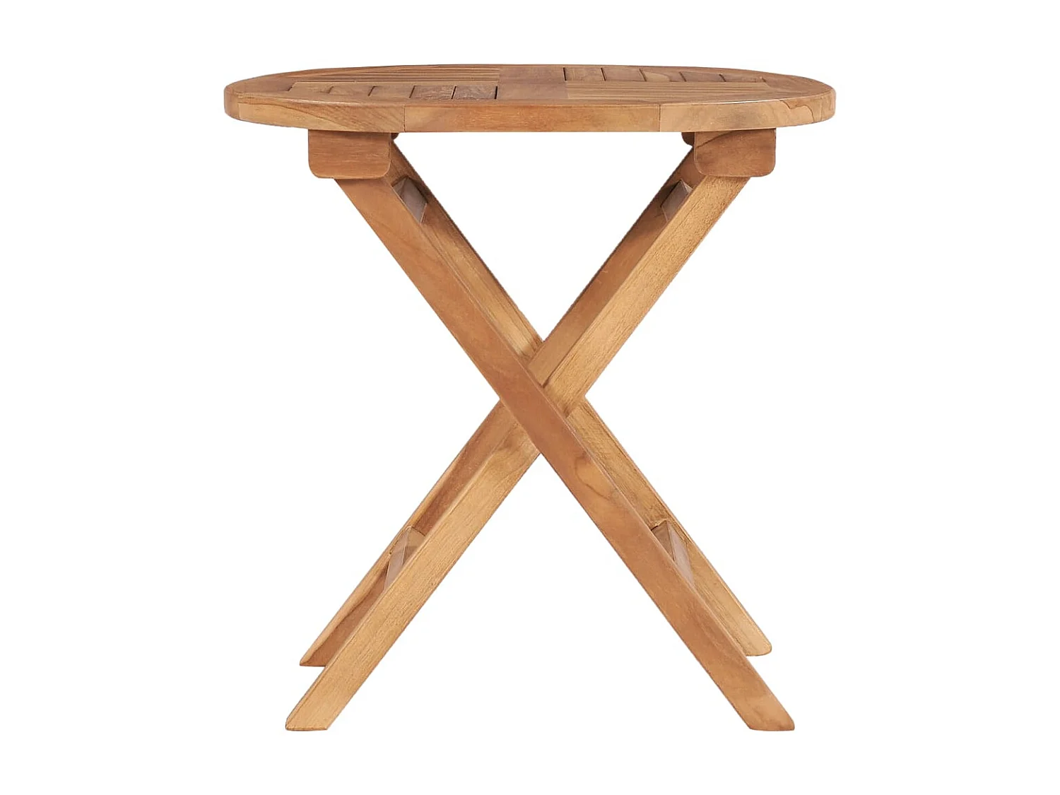 Table pliable de jardin 45 cm Bois de teck solide GHR25887